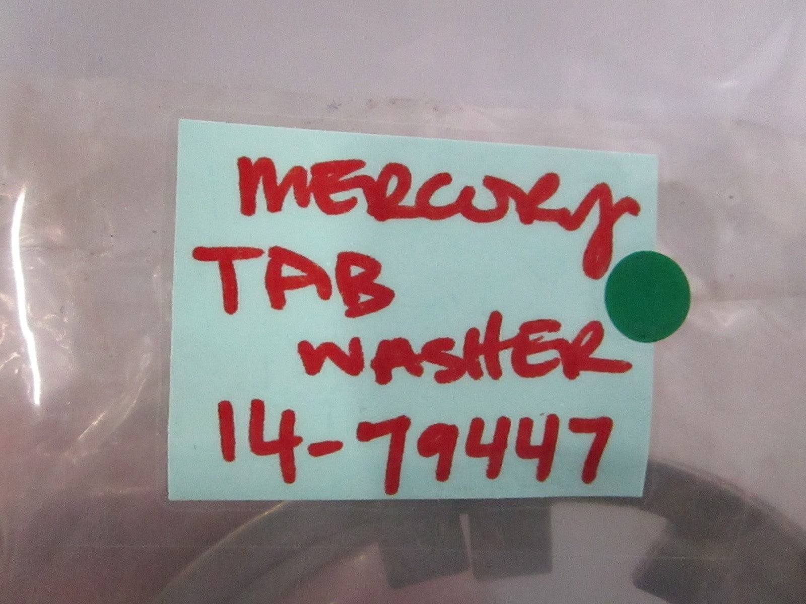 NEW OEM (LOT OF 2) 14-79447 Mercury Quicksilver Tab Washer 0810