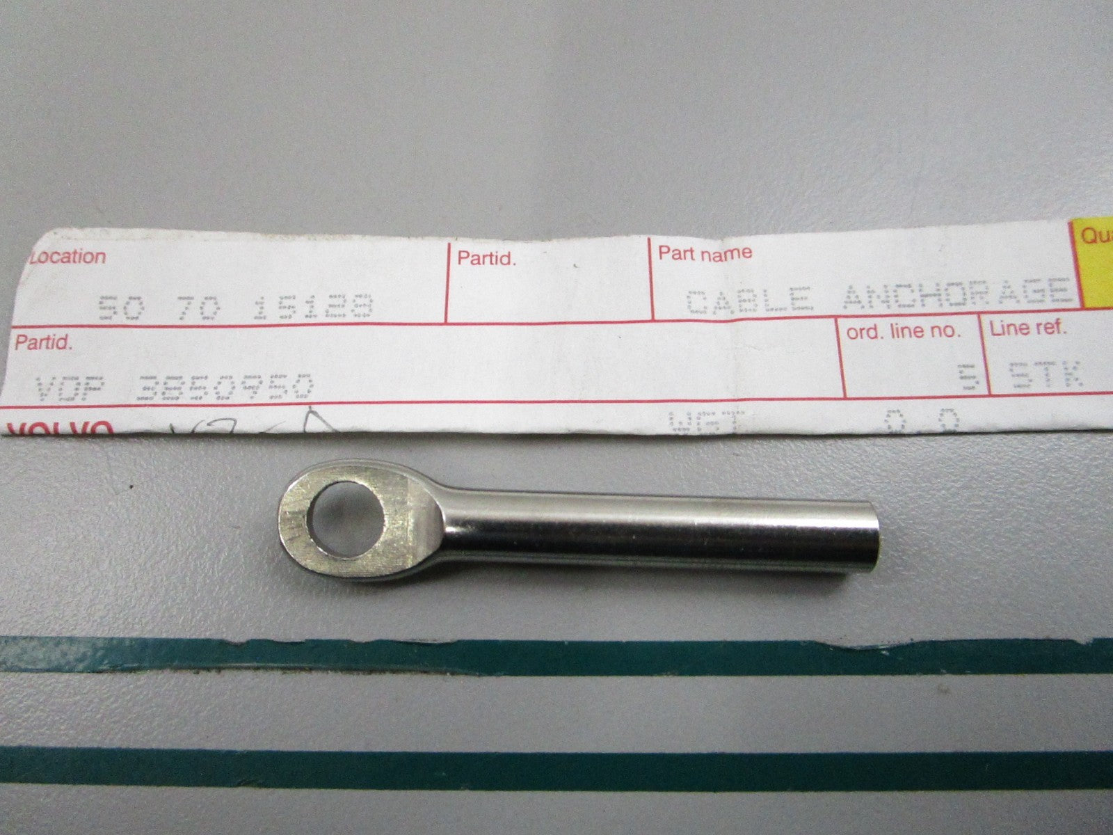 NEW OEM 3850950 Volvo Penta Cable Anchor 0810