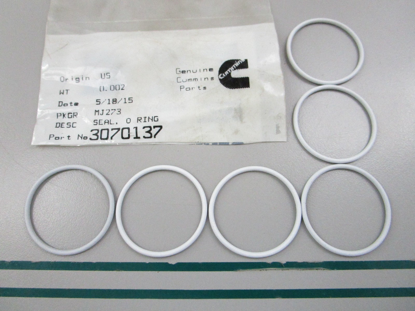 NEW OEM (LOT OF 6) 3070137 Cummins O-Ring Seal 0810