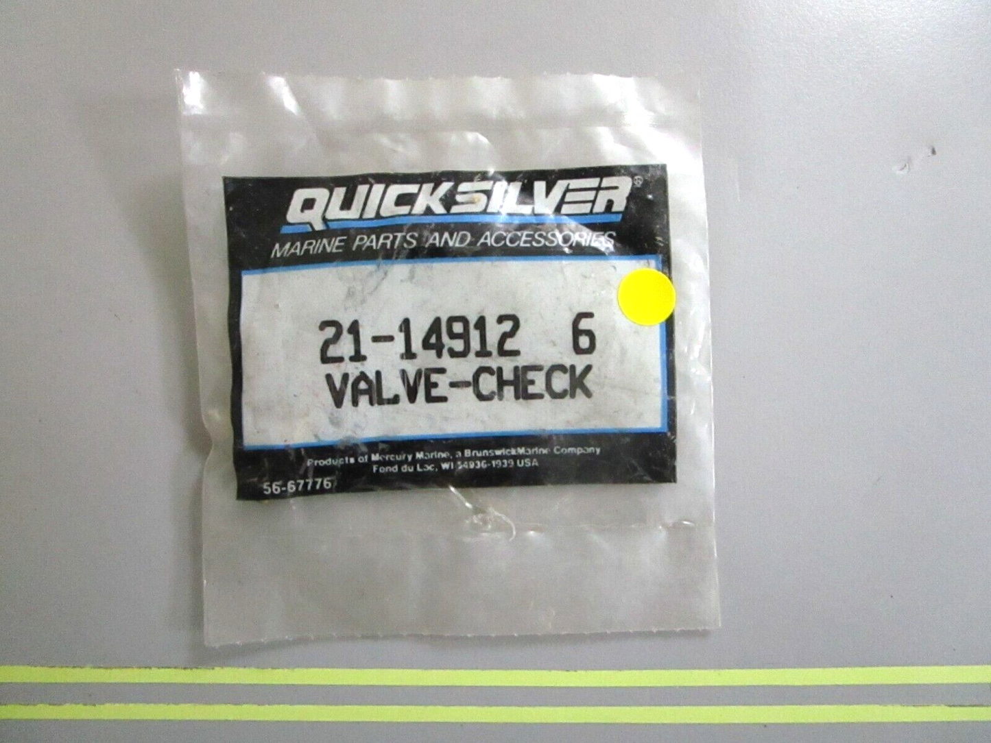 *NEW OEM* 0750 Mercury Quicksilver VALVE CHECK 21-14912 6