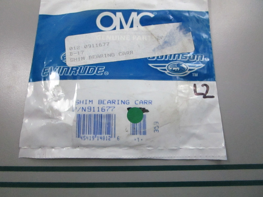 NEW OEM (LOT OF 2) 911677 0911677 OMC Johnson Evinrude Shim 0810