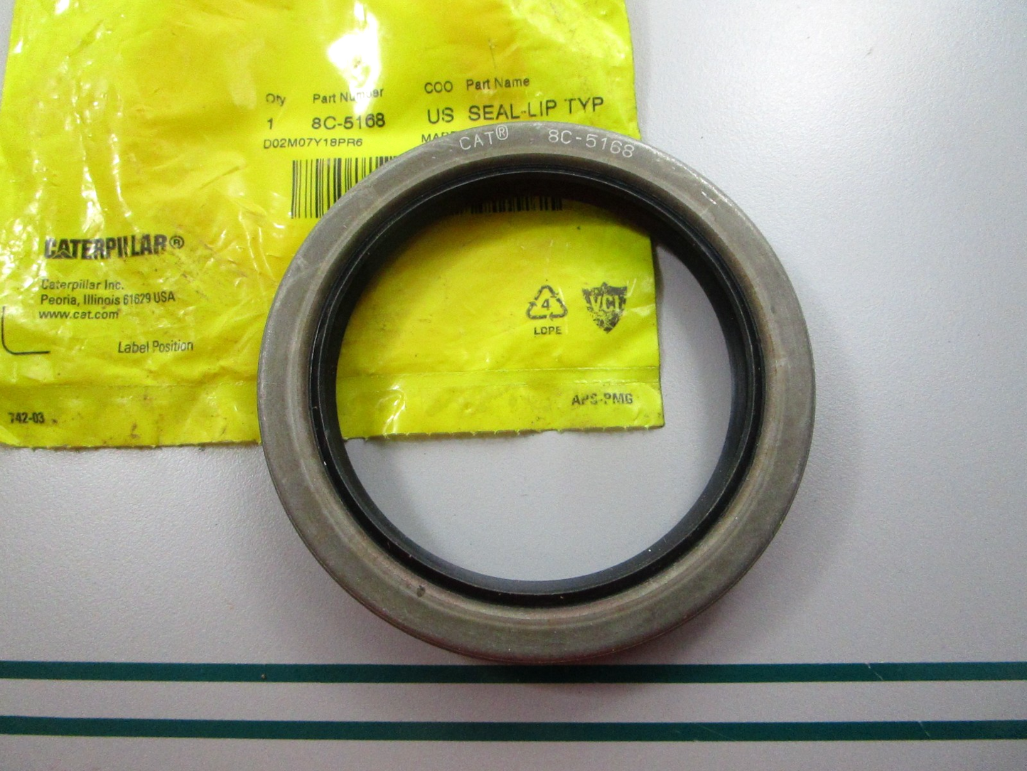 NEW OEM 8C-5168 CAT Seal 0810