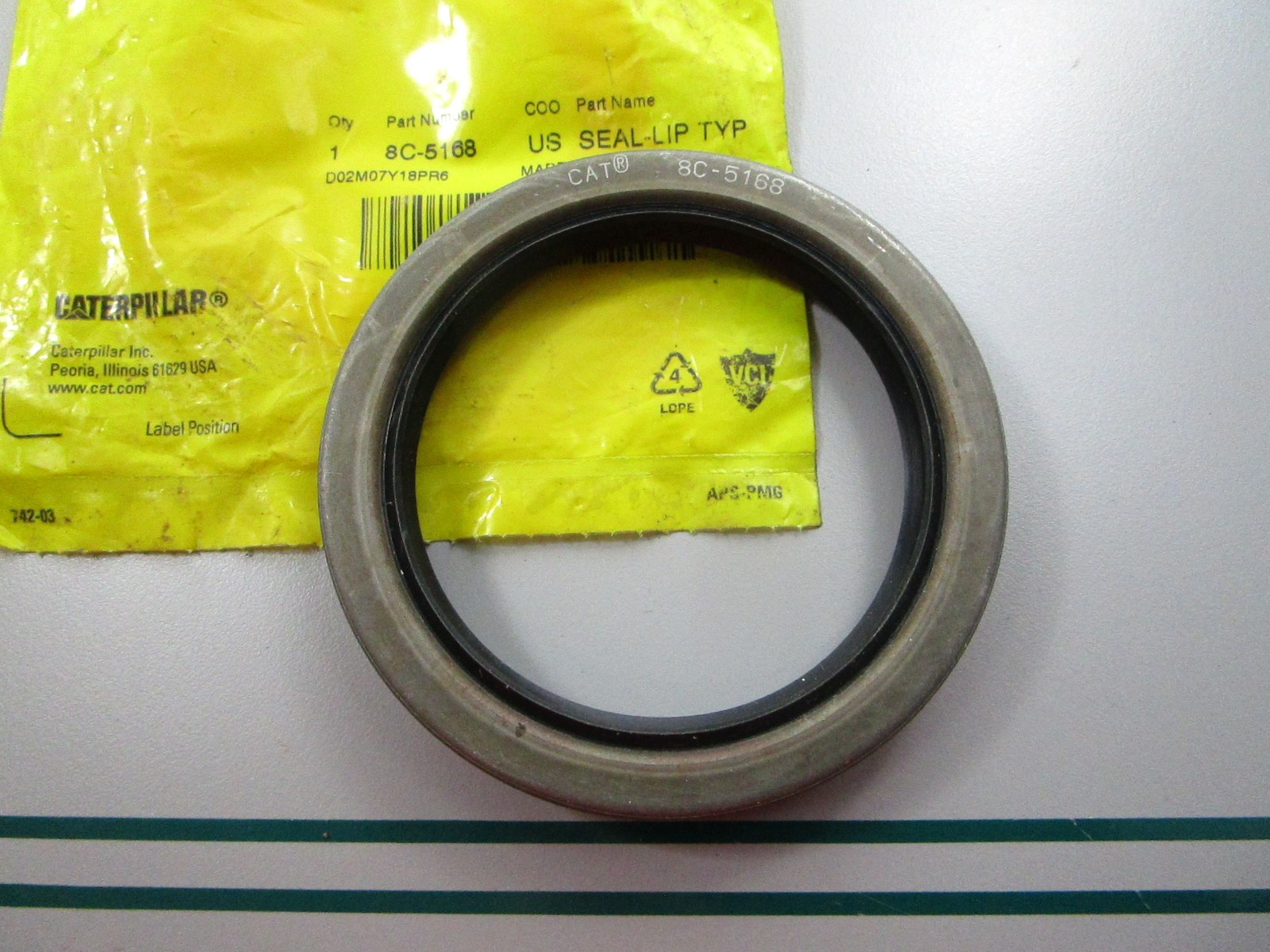 NEW OEM 8C-5168 CAT Seal 0810