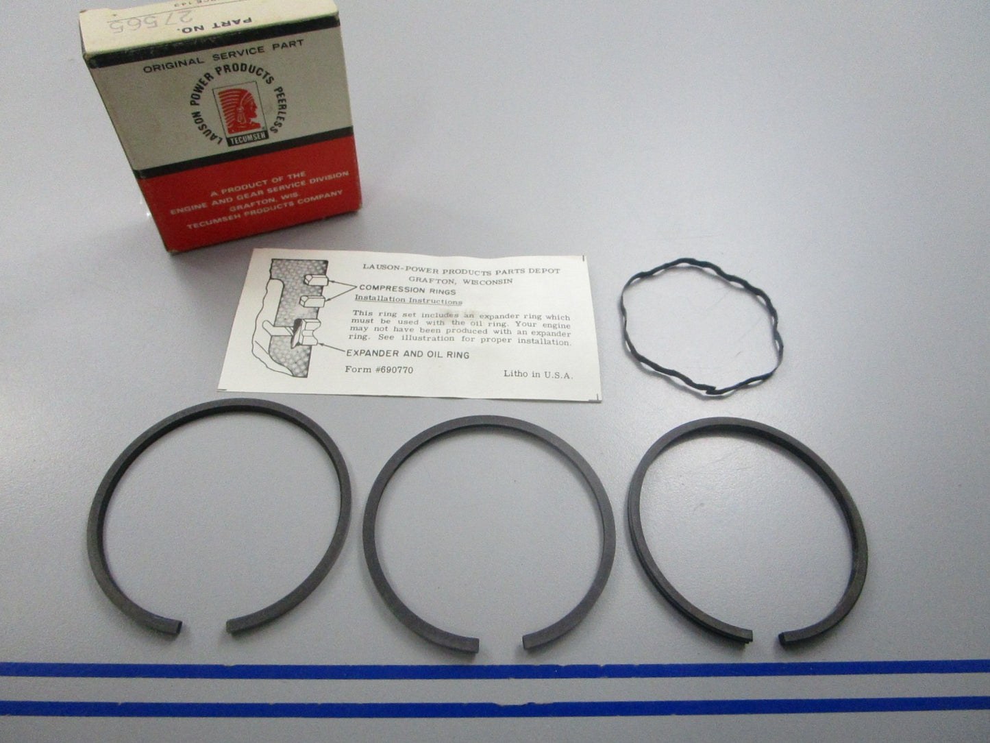 NEW OEM 27565 Tecumseh Piston Ring Set 0810