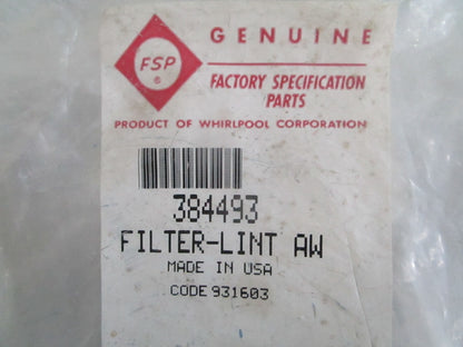 NEW OEM 384493 Whirlpool Lint Filter 0820