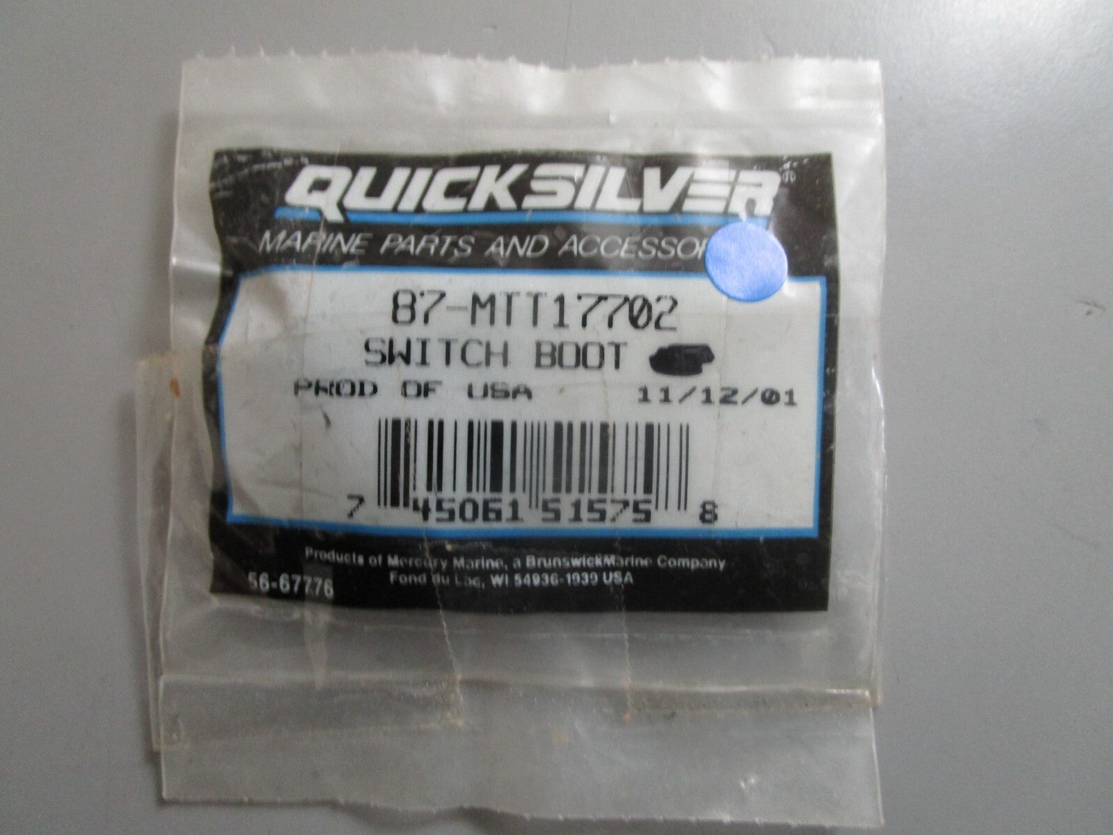*NEW OEM* (LOT OF 5) 0810 Mercury Quicksilver Switch Boot 87-MTT17702