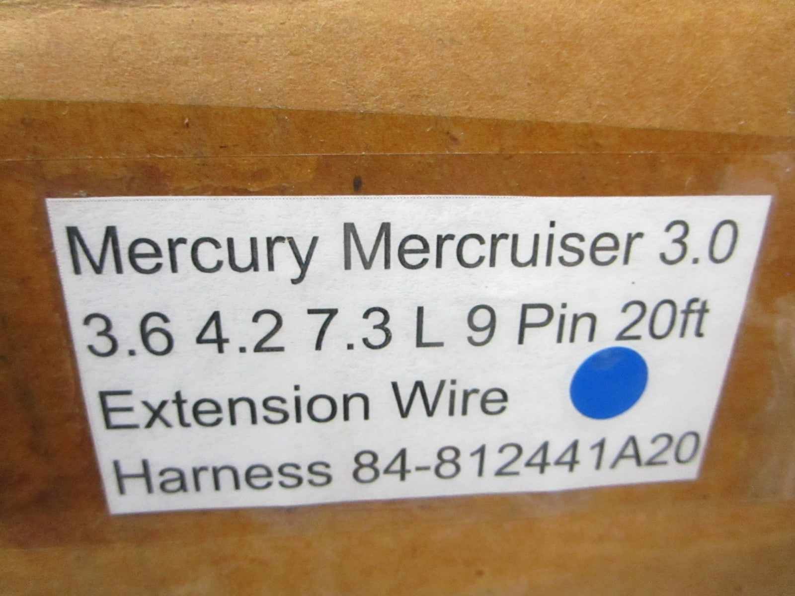 *NEW OEM* 0720 Mercury Mercruiser 9 Pin 20ft Extension Wire Harness 84-812441A20