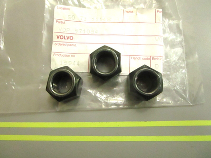 *NEW OEM* (LOT OF 3) 0750 Volvo Penta LOCK NUT 971084
