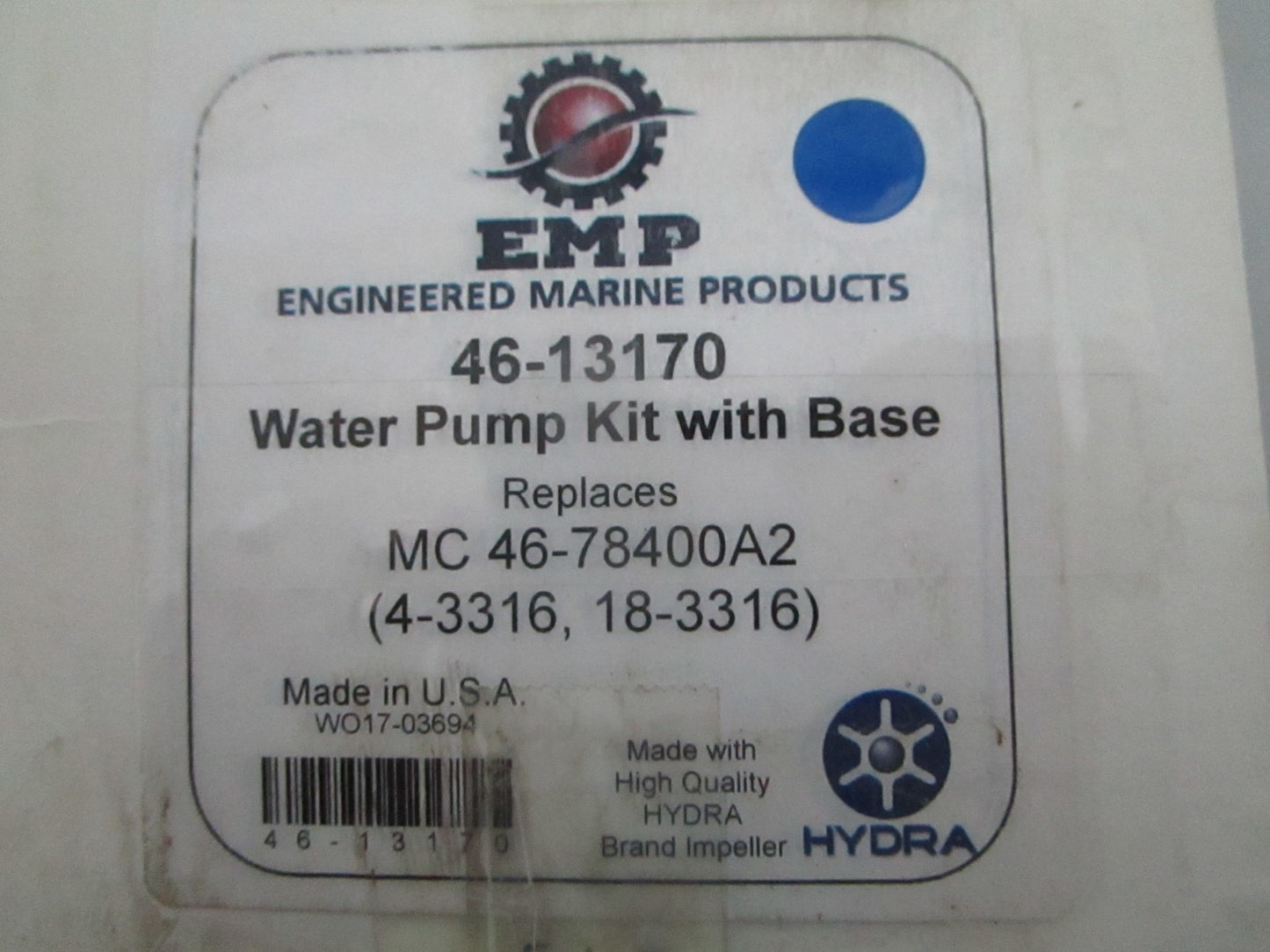 *NEW* 0820 EMP Water Pump Kit w/ Base 46-13170 Rep: 46-78400A2