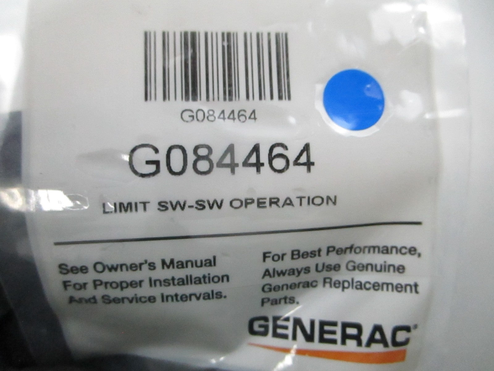 *NEW OEM* 0810 Generac SW Operation Limit SW G084464