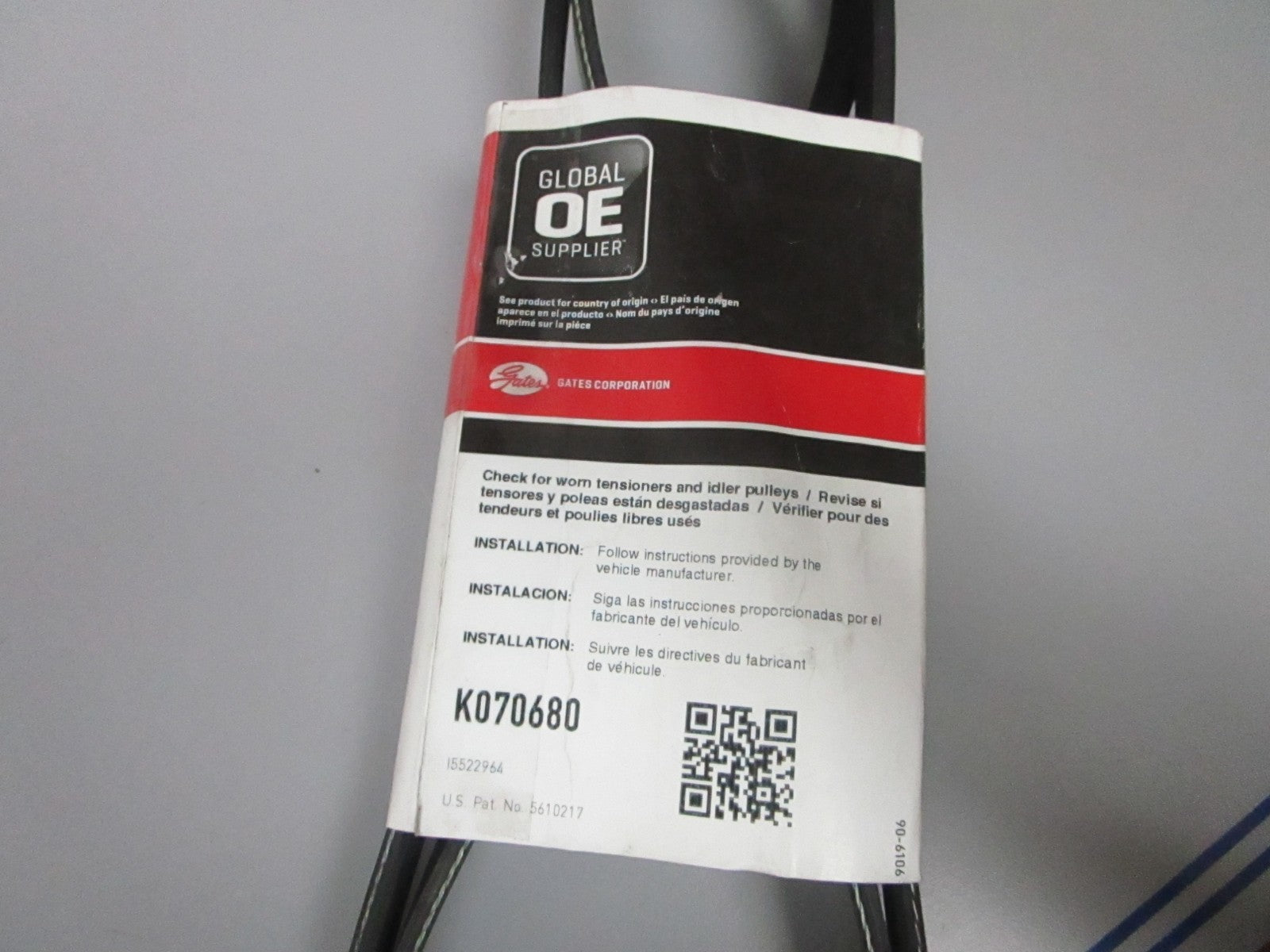 NEW K070680 Gates Micro-V 15/16" x 68 ⅝" Serpentine Belt 0720