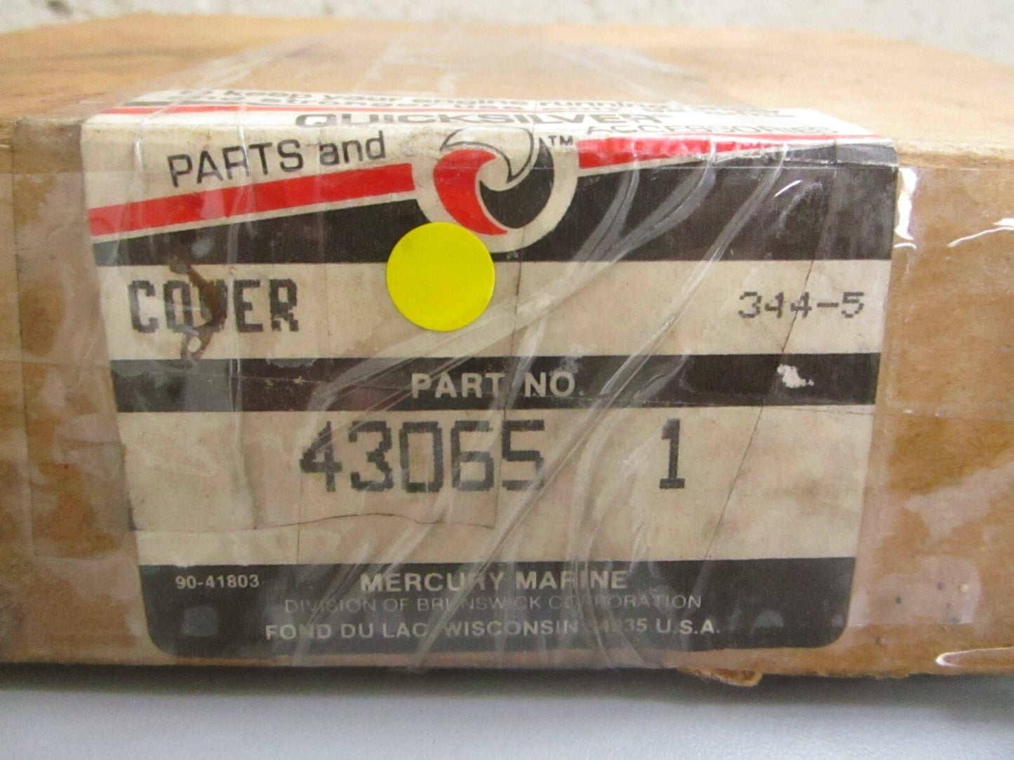 *NEW OEM* 0820 Mercury Quicksilver Cover 430651