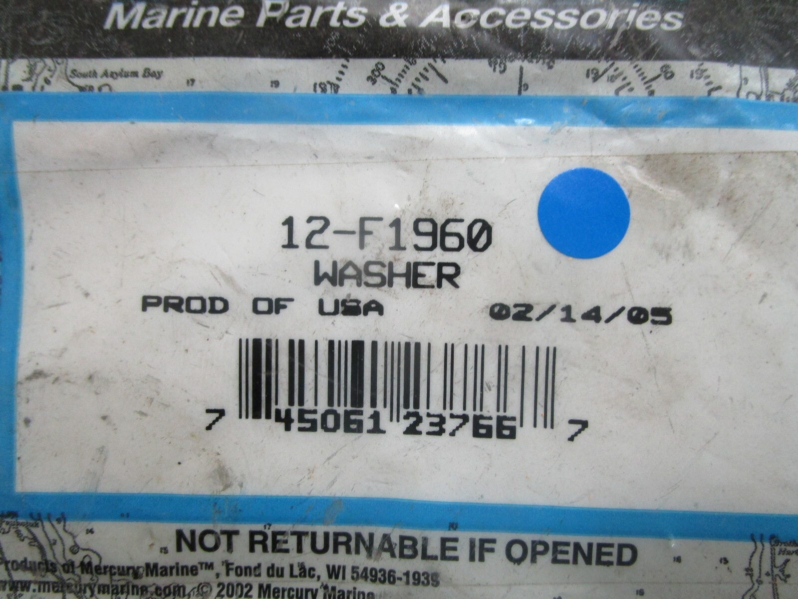 *NEW OEM* 0810 Mercury Quicksilver Washer 12-F1960