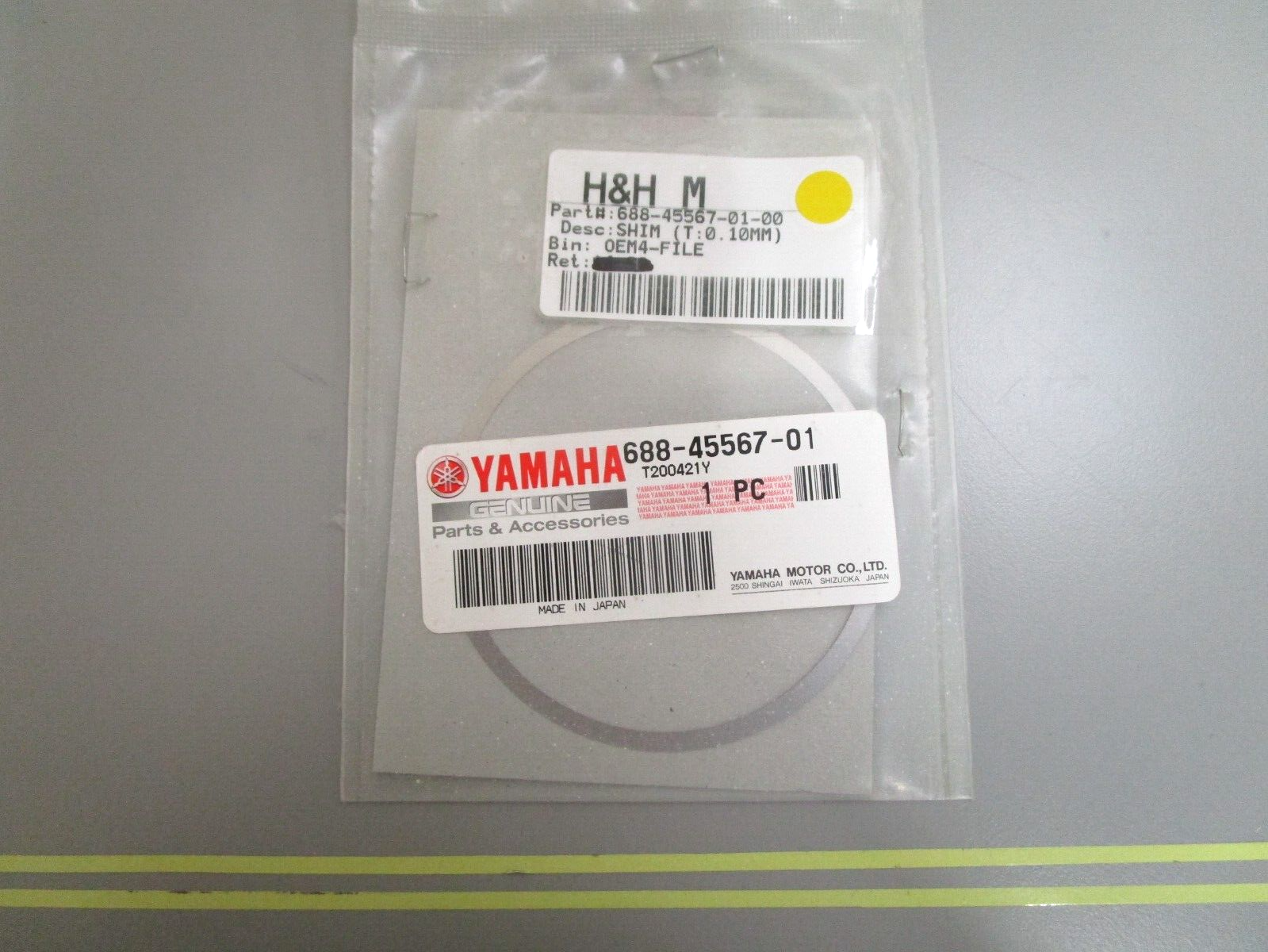 *NEW OEM* 0750 Yamaha SHIM 10mm 688-45567-01-00