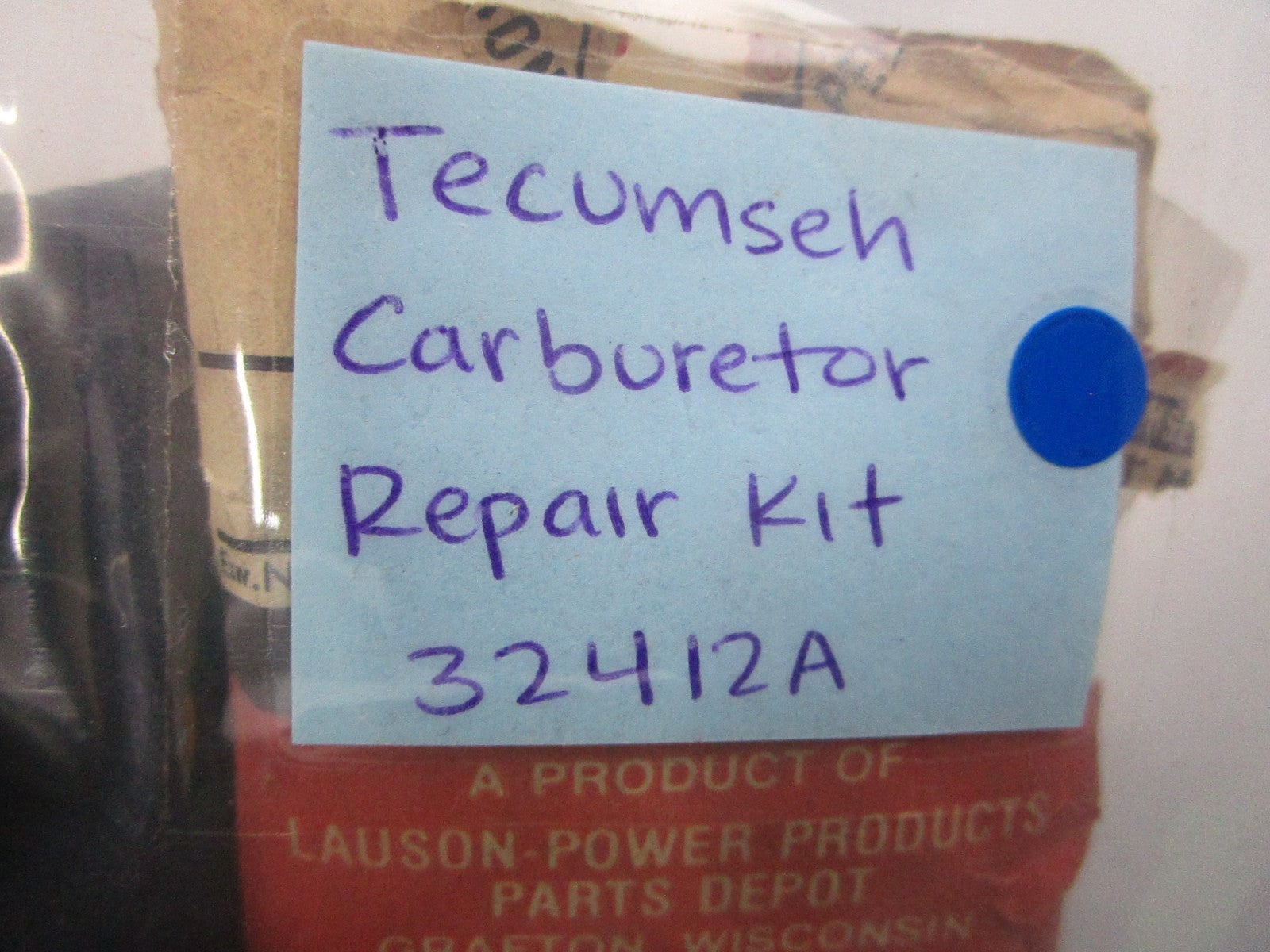 NEW OEM 32412A Tecumseh Carburetor Repair Kit 0810
