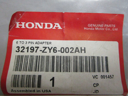 *NEW OEM* 0810 Honda 6 to 3 Pin Adapter 32197-ZY6-002AH