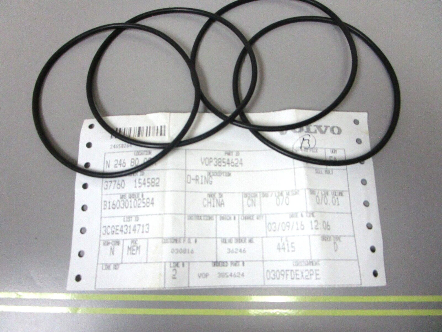 *NEW OEM* (LOT OF 4) 0750 Volvo Penta O-RING 3854624