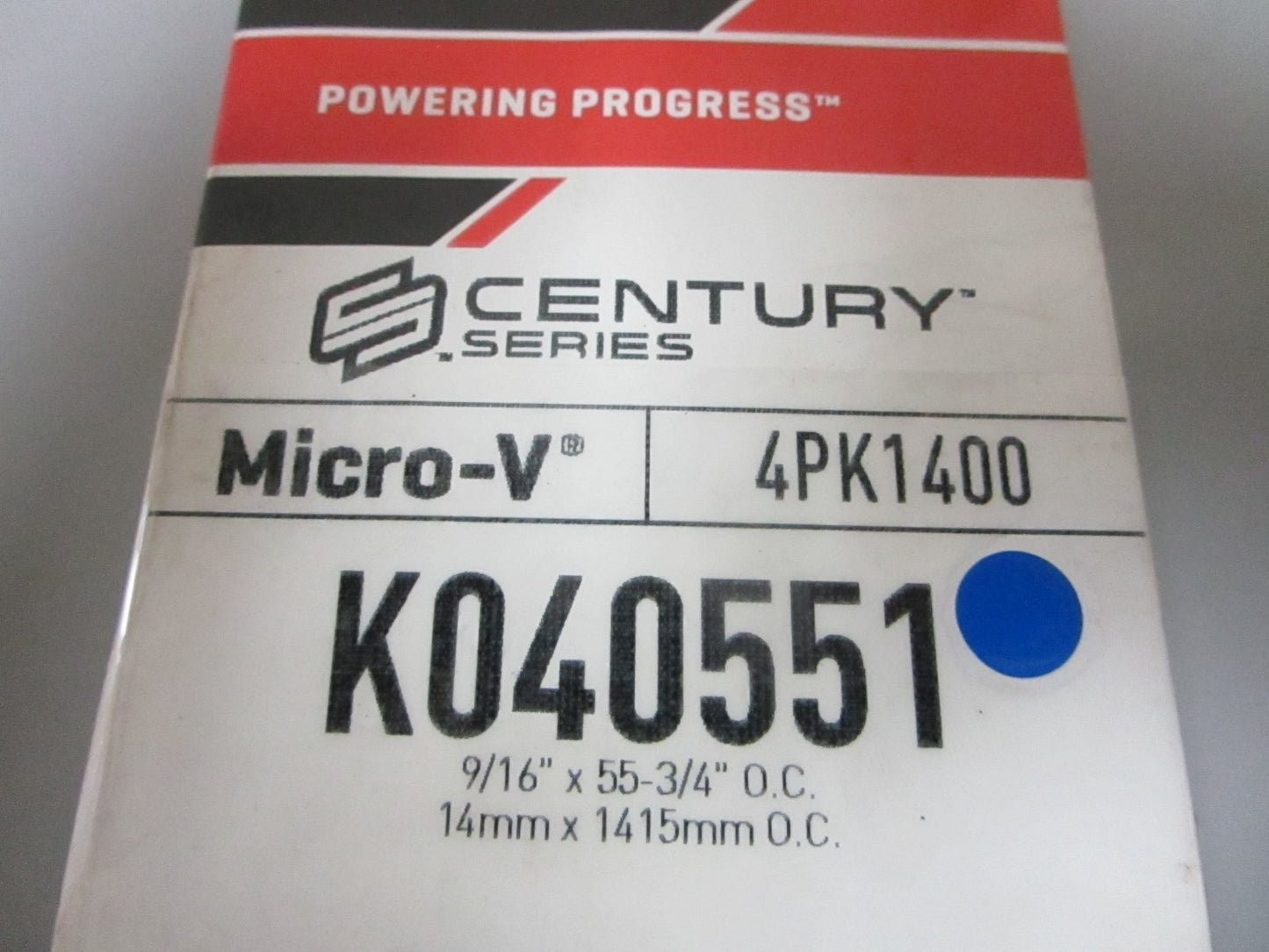 NEW K040551 Gates Micro-V 9/16" x 55 ¾" Serpentine Belt 0720
