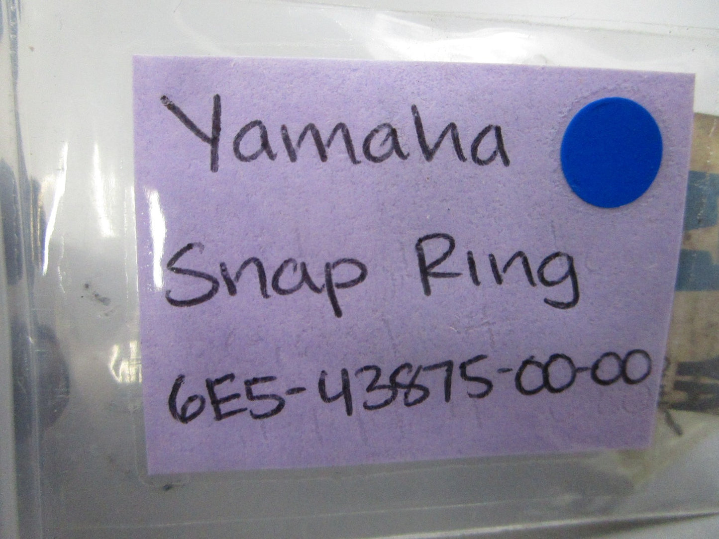 *NEW OEM* 0810 Yamaha Snap Ring 6E5-43875-00-00
