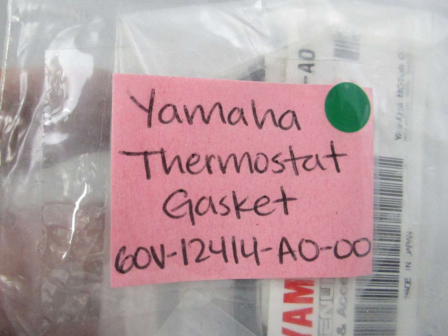 NEW OEM (LOT OF 2) 60V-12414-A0-00 Yamaha Thermostat Gasket 0810