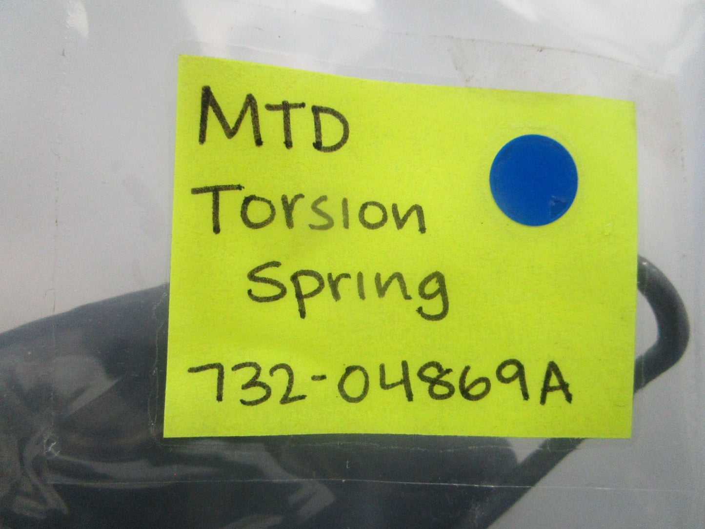 NEW OEM MTD 732-04869A Torsion Spring 0810
