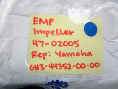 NEW 47-02005 Replaces: Yamaha 6H3-44352-00-00 EMP Impeller 0810