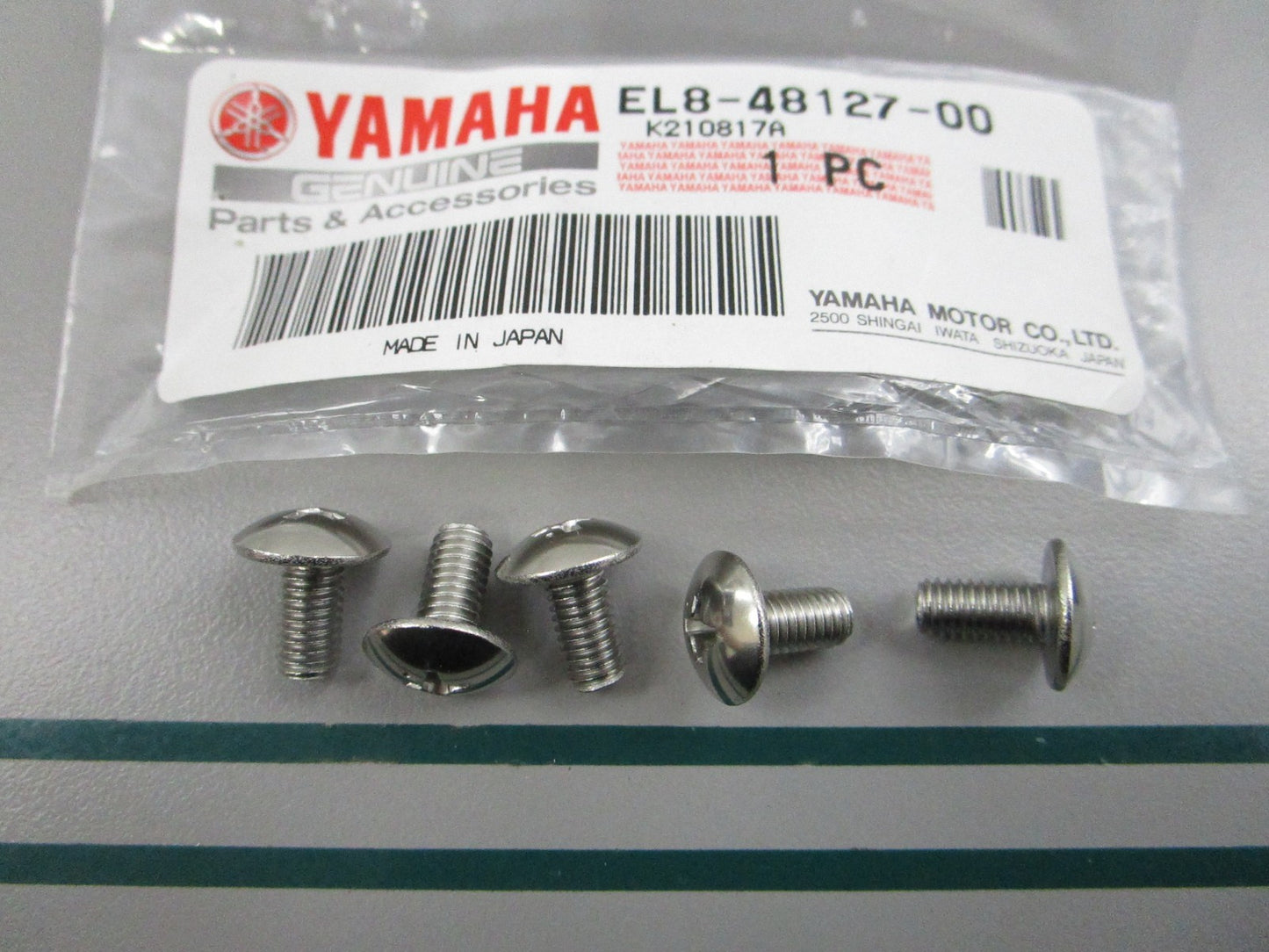 NEW OEM (LOT OF 5) EL8-48127-00-00 Yamaha Screw 0810