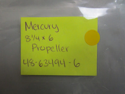 *NEW OEM* 0810 Mercury Quicksilver 8 1/4 x 6 Propeller 48-63494-6