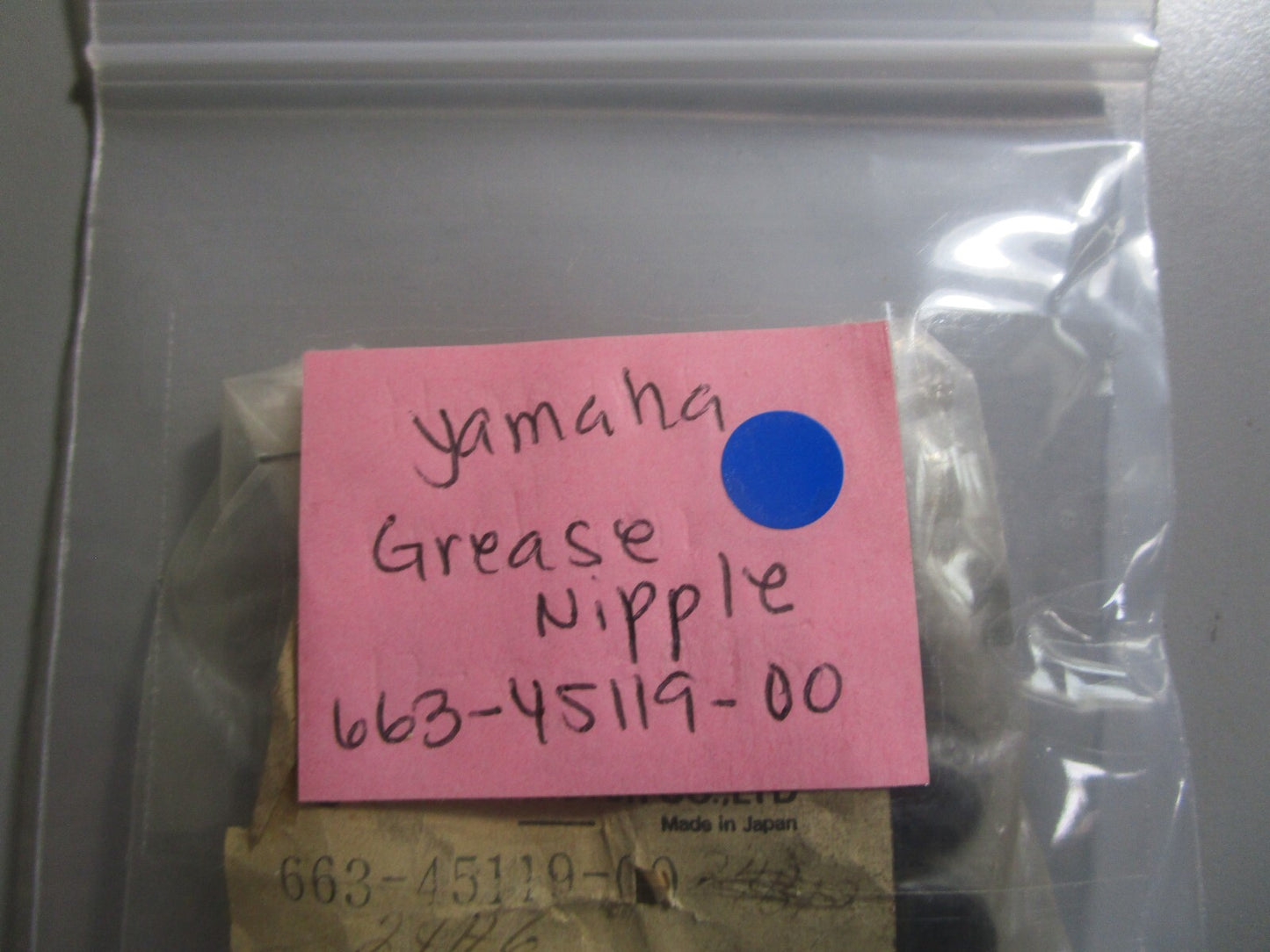 *NEW OEM* (LOT OF 5) 0810 Yamaha Grease Nipple 663-45119-00