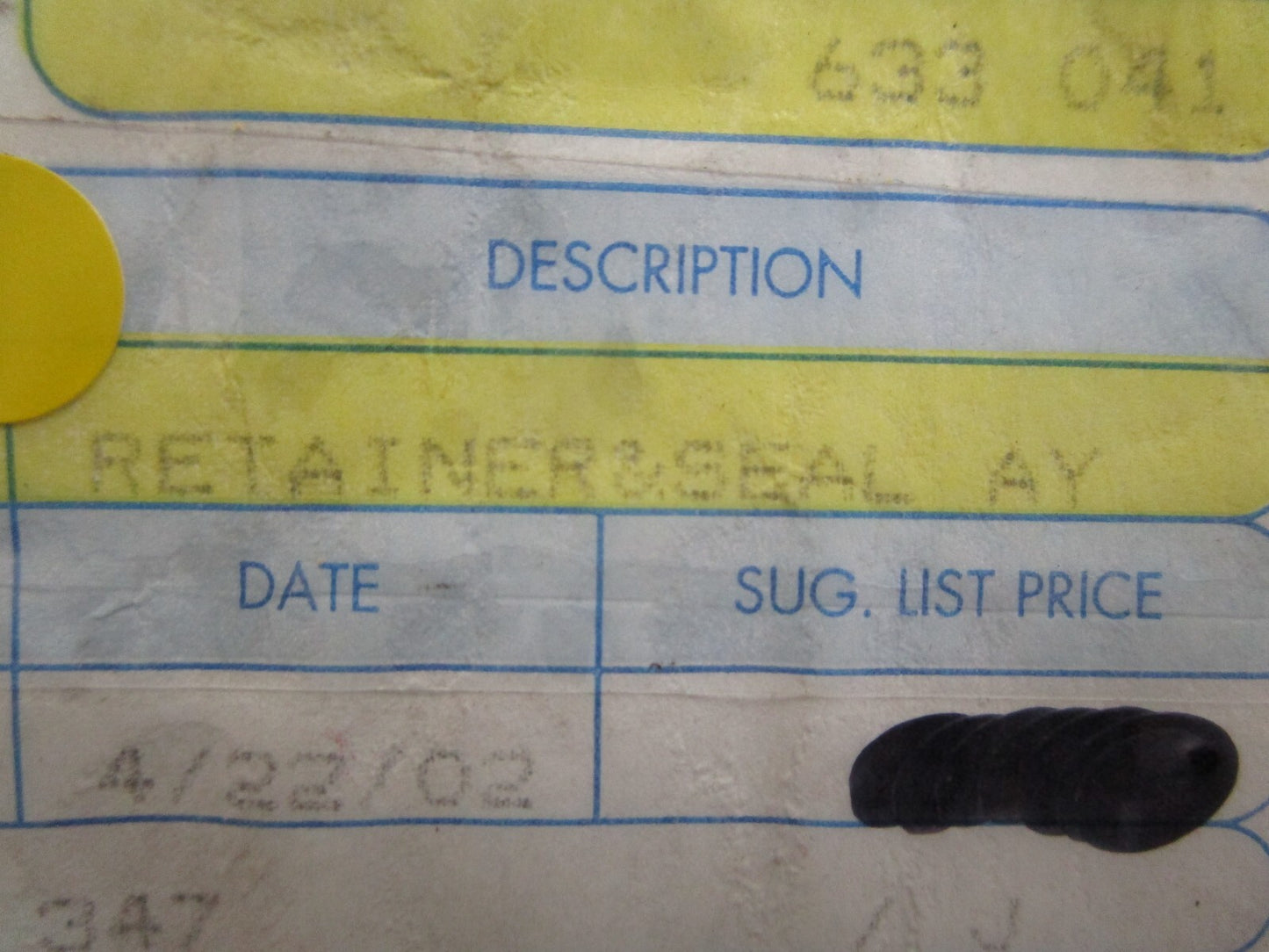 *NEW OEM* 0820 OMC Johnson Evinrude Retainer & Seal Ay 981554 0981554