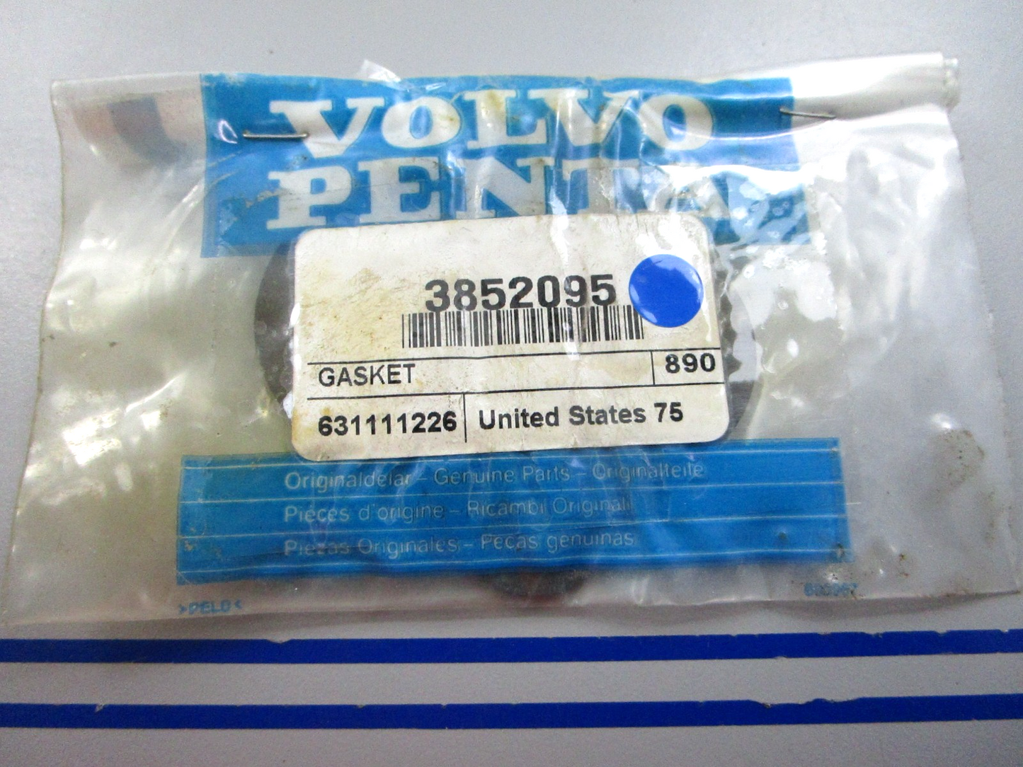 NEW OEM 3852095 Volvo Penta Gasket 0810
