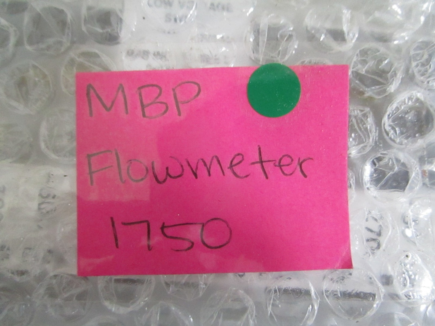 MPB Industries Series 1750 Variable Area Flowmeter Glass Tube NEW OEM 0820