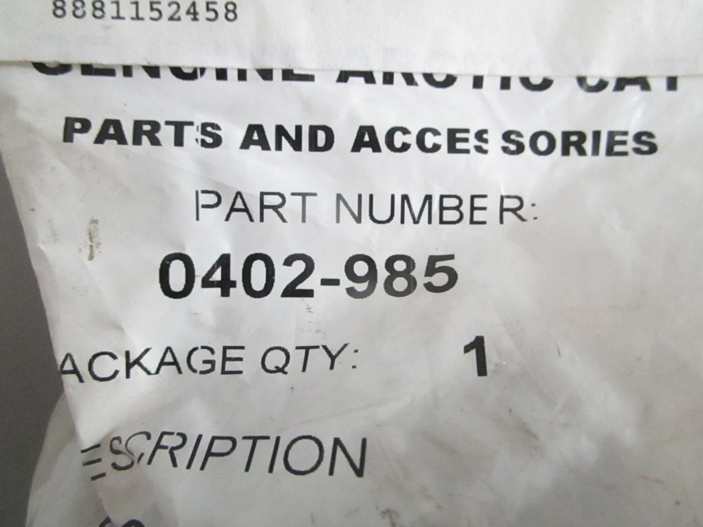 NEW OEM 0402-985 Arctic Cat Boot 0820
