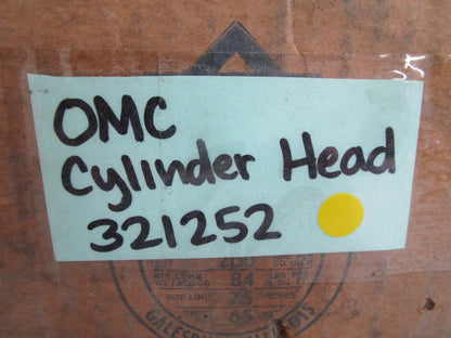 *NEW OEM* 0820 OMC Johnson Evinrude Cylinder Head 321252 0321252