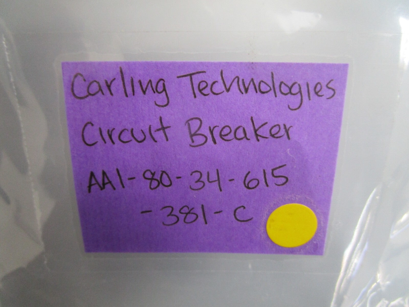 *NEW* 0810 Carling Technologies Circuit Breaker AA1-80-34-615-381-C