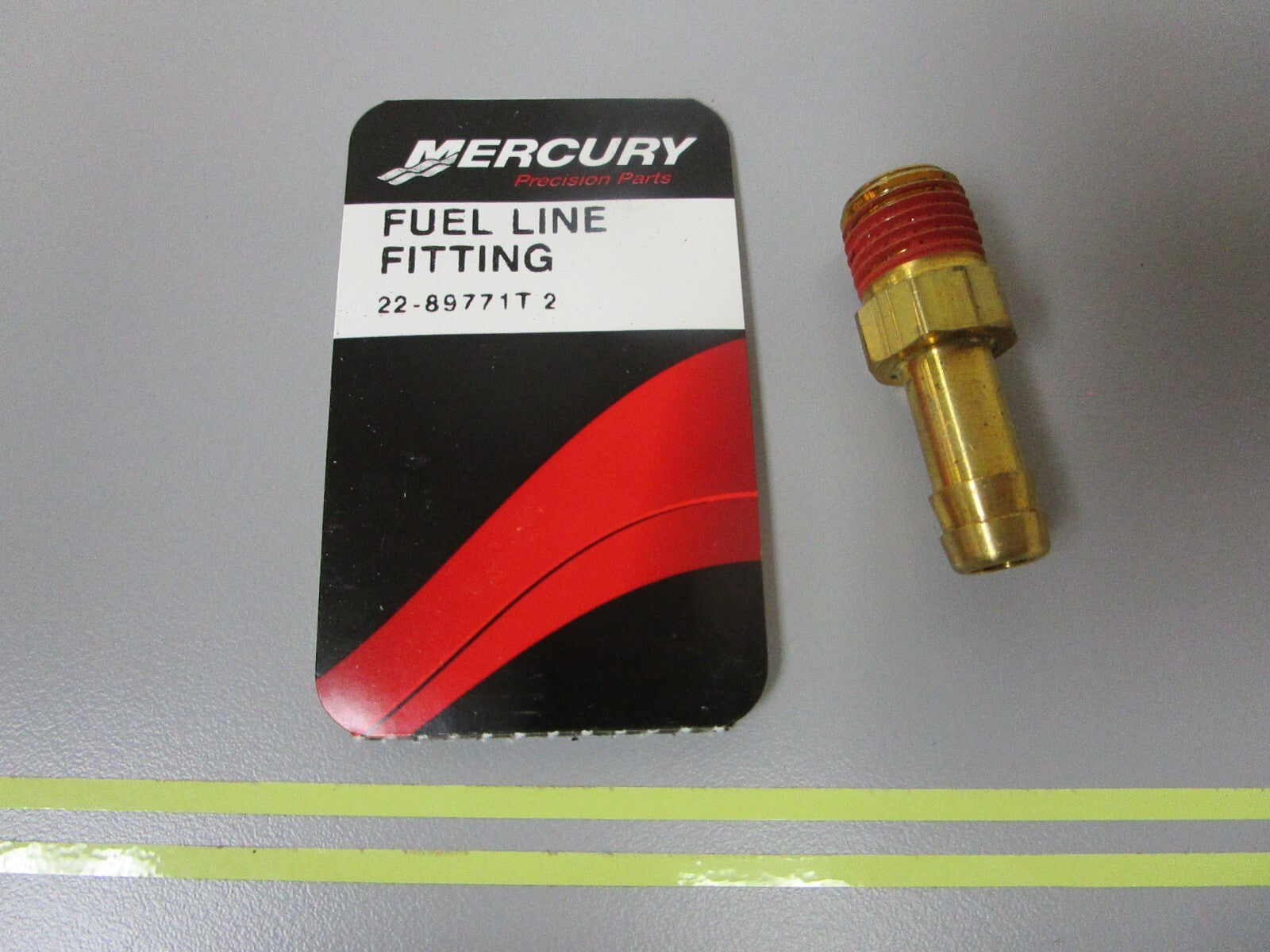 *NEW OEM* 0810 Mercury Quicksilver Fuel Line Fitting 22-89771T2