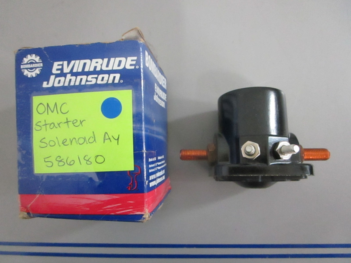 *NEW OEM* 0820 OMC Johnson Evinrude Starter Solenoid Ay 586180 0586180