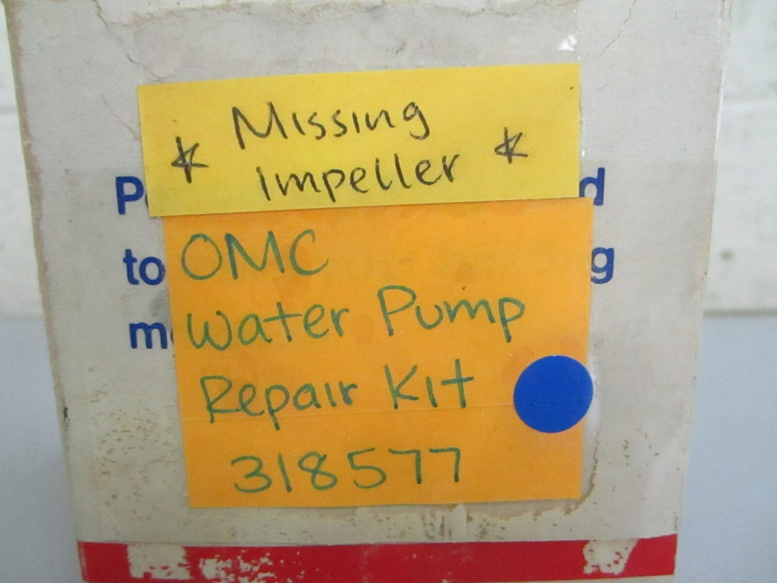*NEW OEM* 0820 OMC Johnson Evinrude Water Pump Repair Kit 318577 0318577