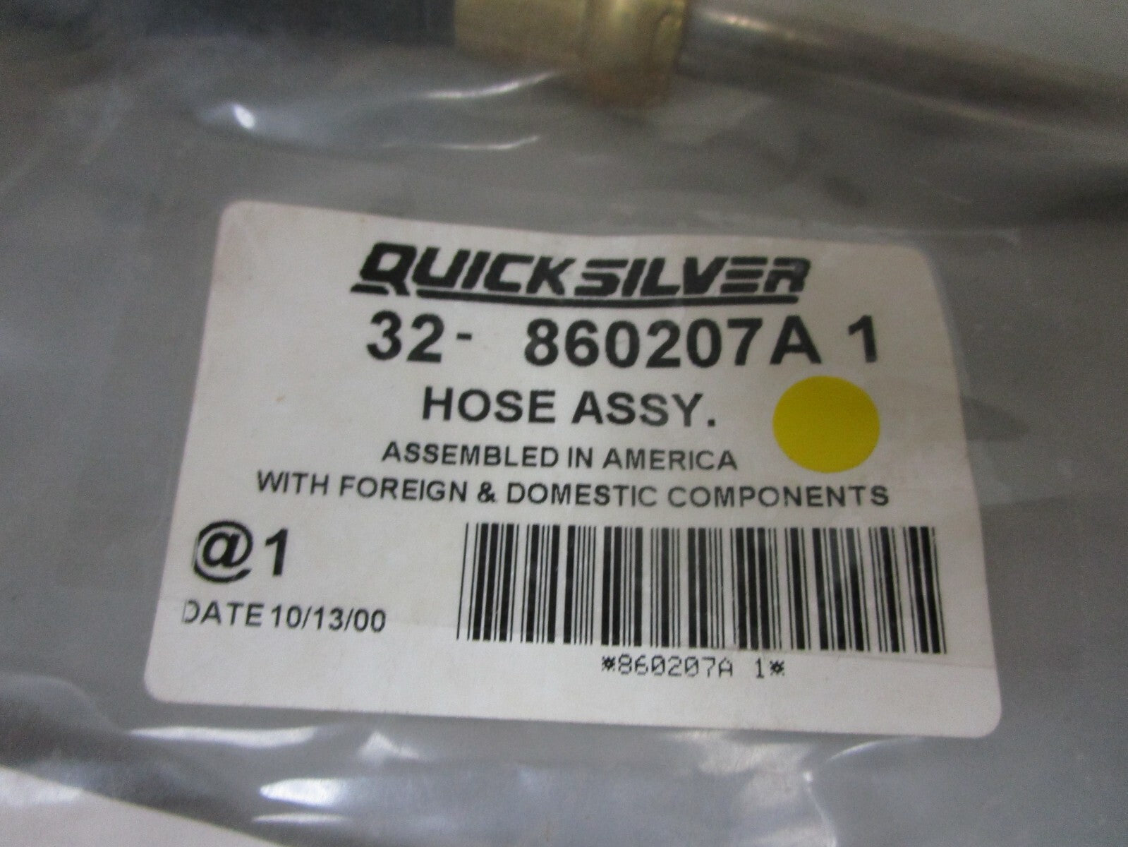 *NEW OEM* 0720 Mercury Quicksilver Hose Assembly 32-860207A1