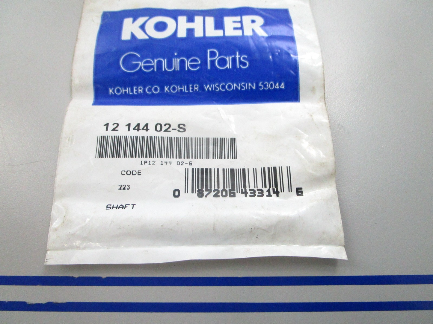 NEW OEM Kohler Shaft 12 144 02-S 0810