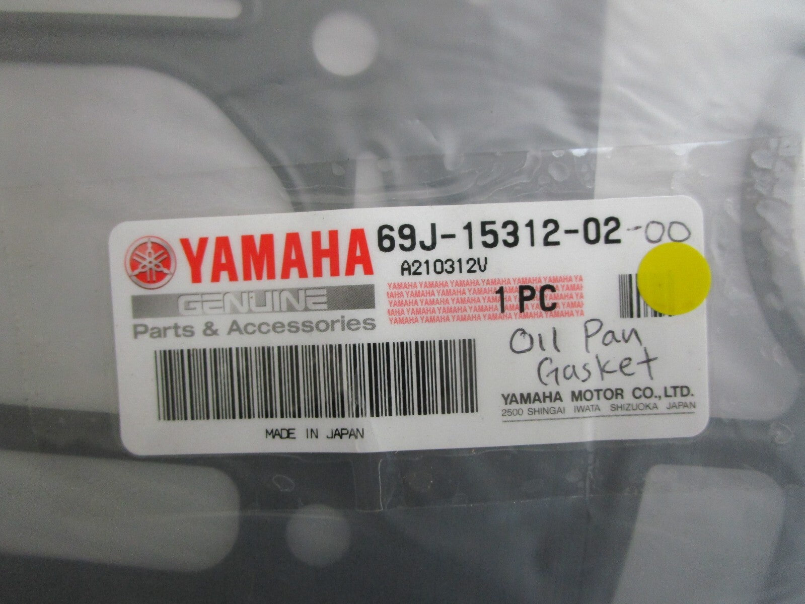 *NEW OEM* 0810 Yamaha Oil Pan Gasket 69J-15312-02-00