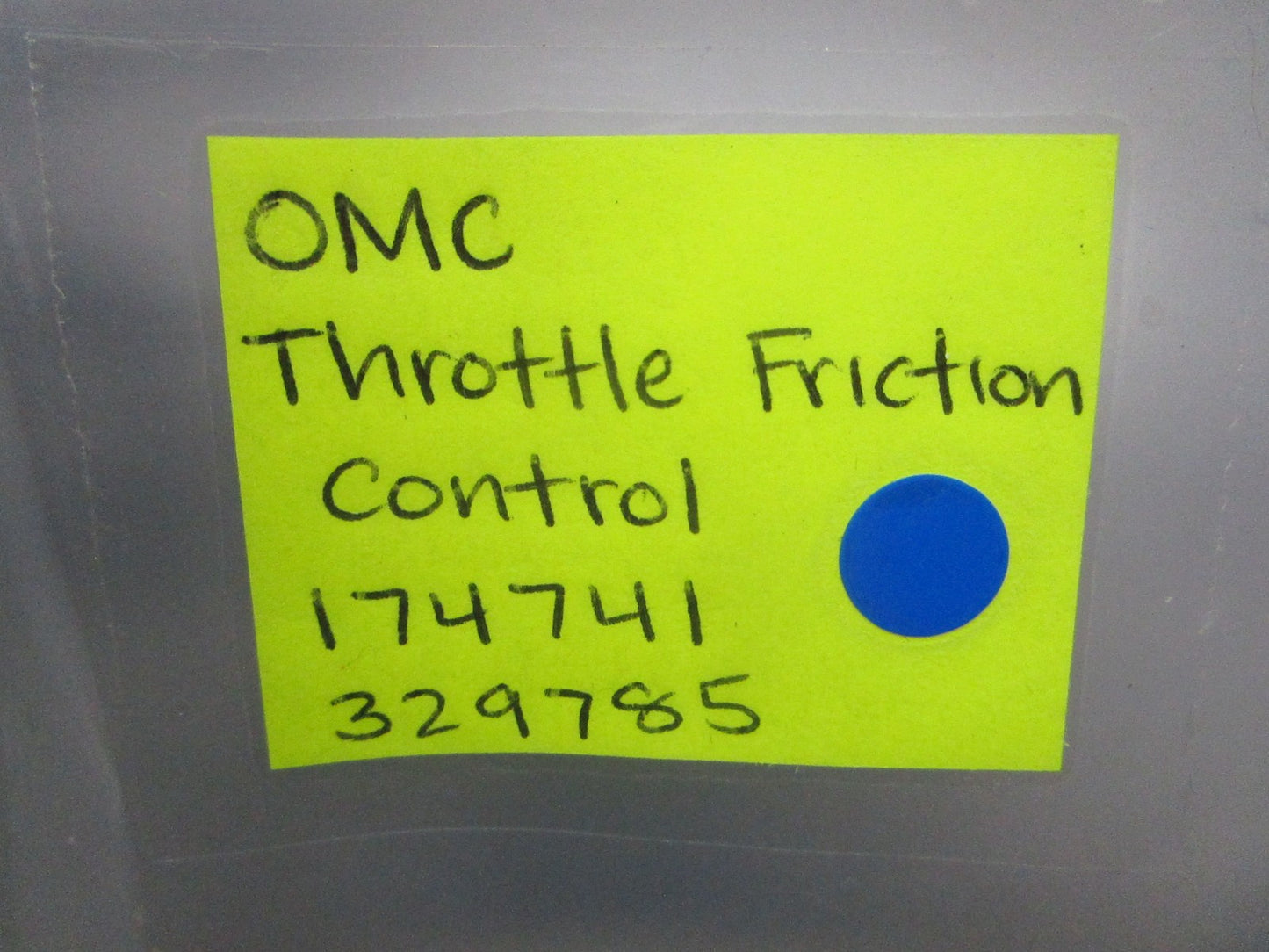 *NEW OEM* 0820 OMC Johnson Evinrude Throttle Friction Control 174741 329785