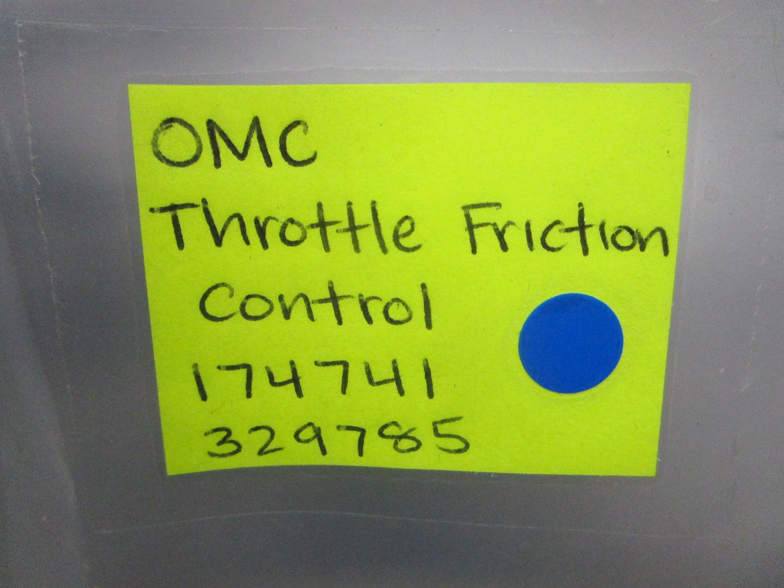 *NEW OEM* 0820 OMC Johnson Evinrude Throttle Friction Control 174741 329785