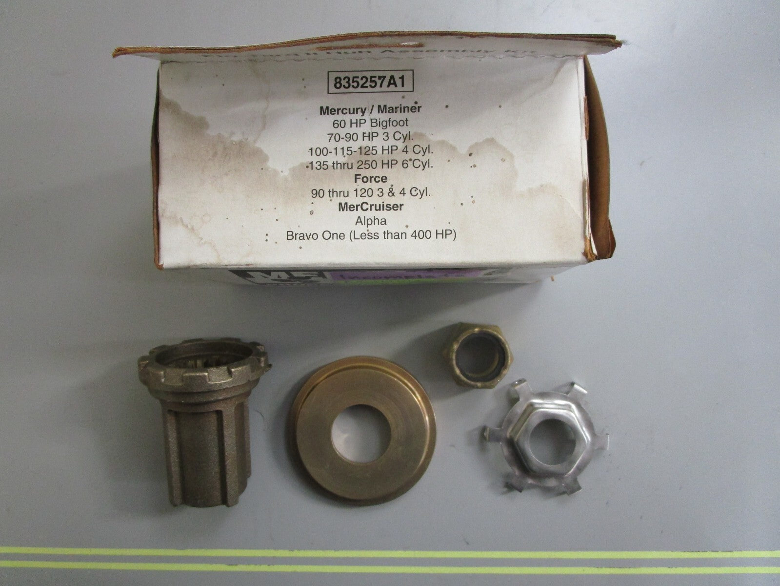 *NEW OEM* 0820 Mercury Flo-Torq II Hub Assy Kit 835257A1