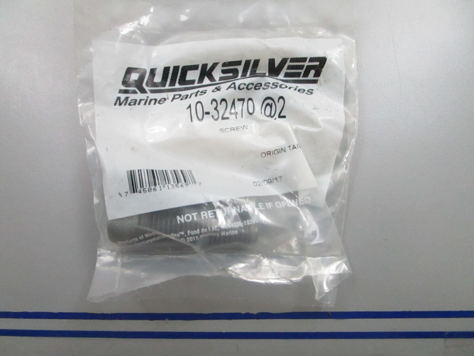 *NEW OEM* (LOT OF 2) 0810 Mercury Quicksilver Screw 10-32470