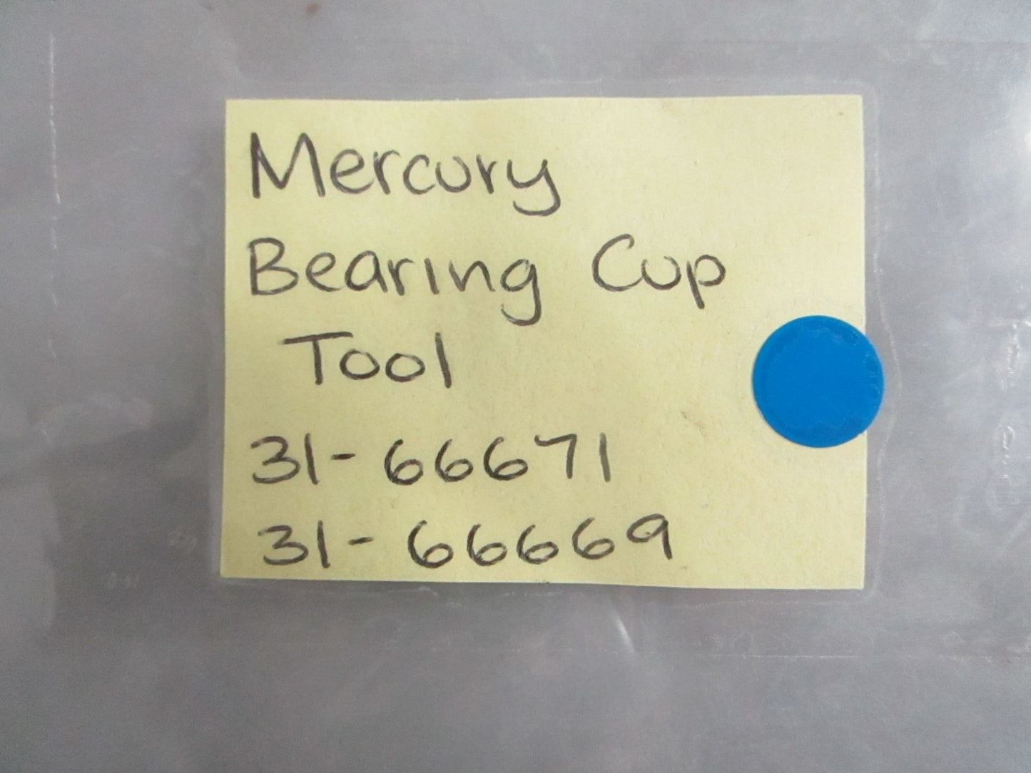 NEW OEM 31-66671 31-66669 Mercury Quicksilver Bearing Cup Tool 0820