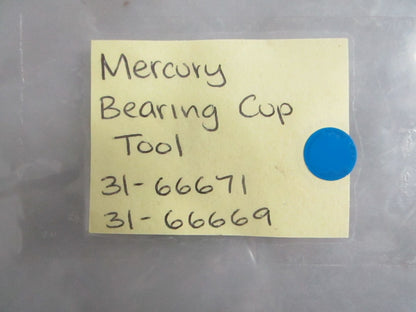 NEW OEM 31-66671 31-66669 Mercury Quicksilver Bearing Cup Tool 0820
