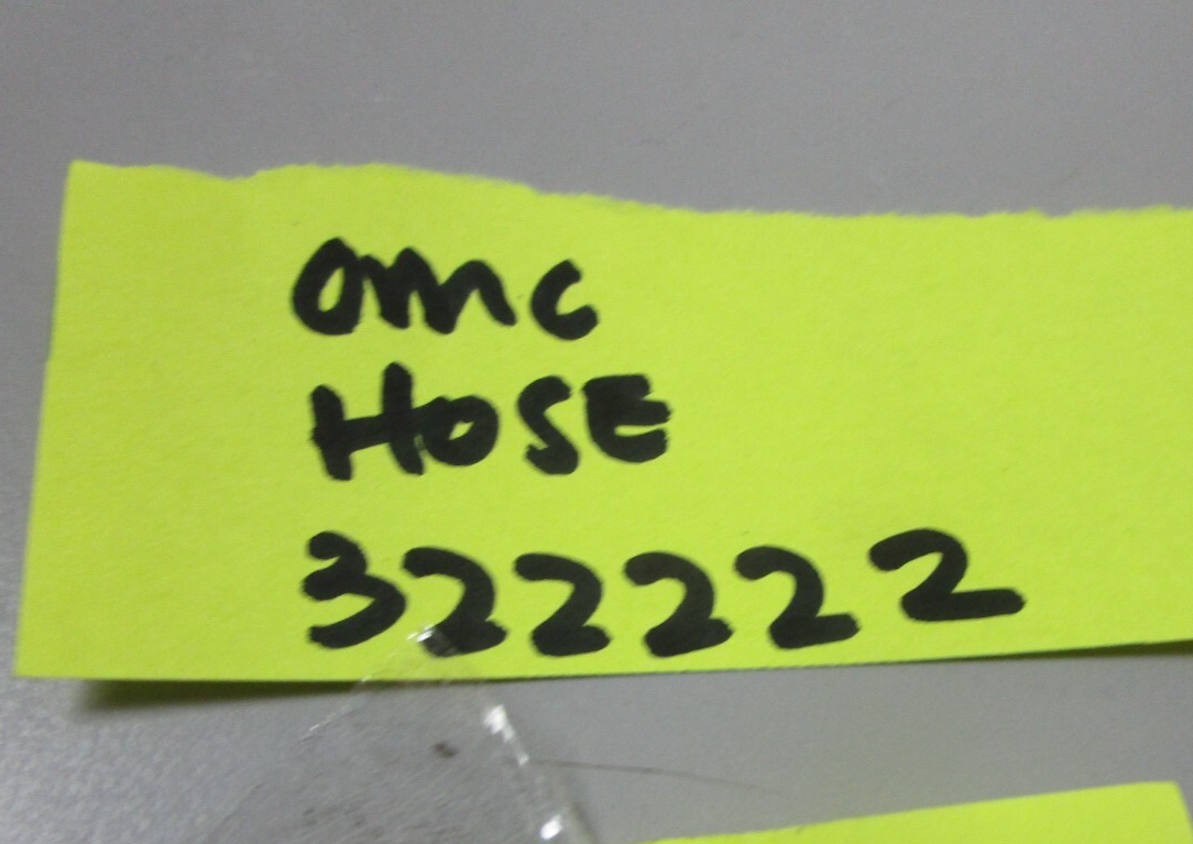 *NEW OEM* 0810 OMC Johnson Evinrude Hose 322222 0322222