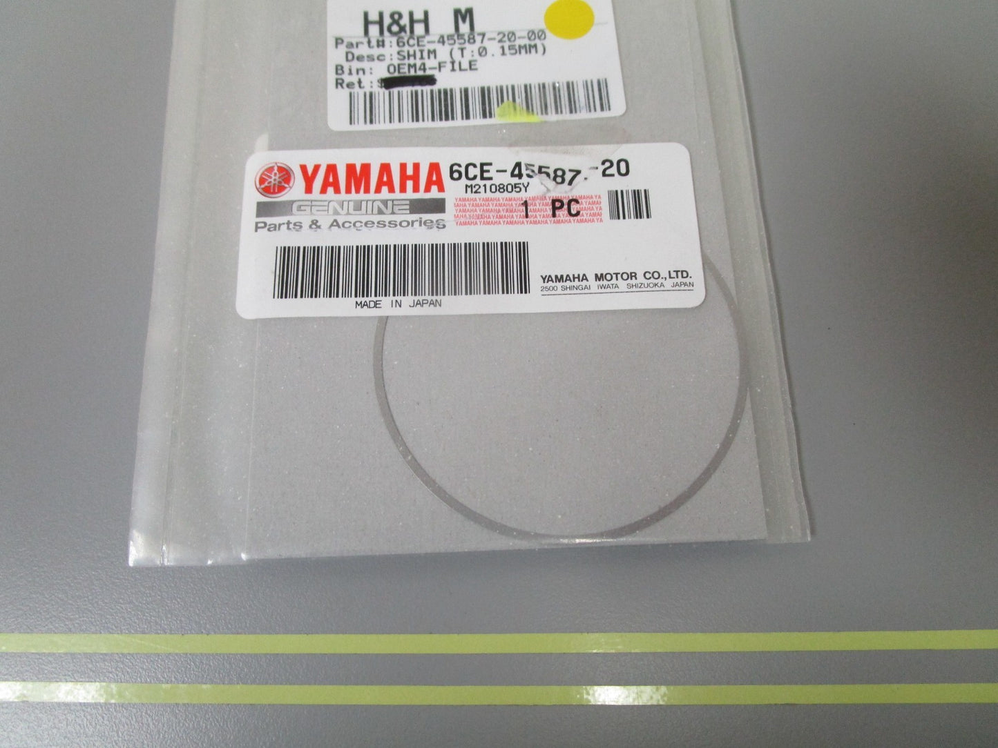 *NEW OEM* 0810 Yamaha (T:0.15MM) Shim 6CE-45587-20-00