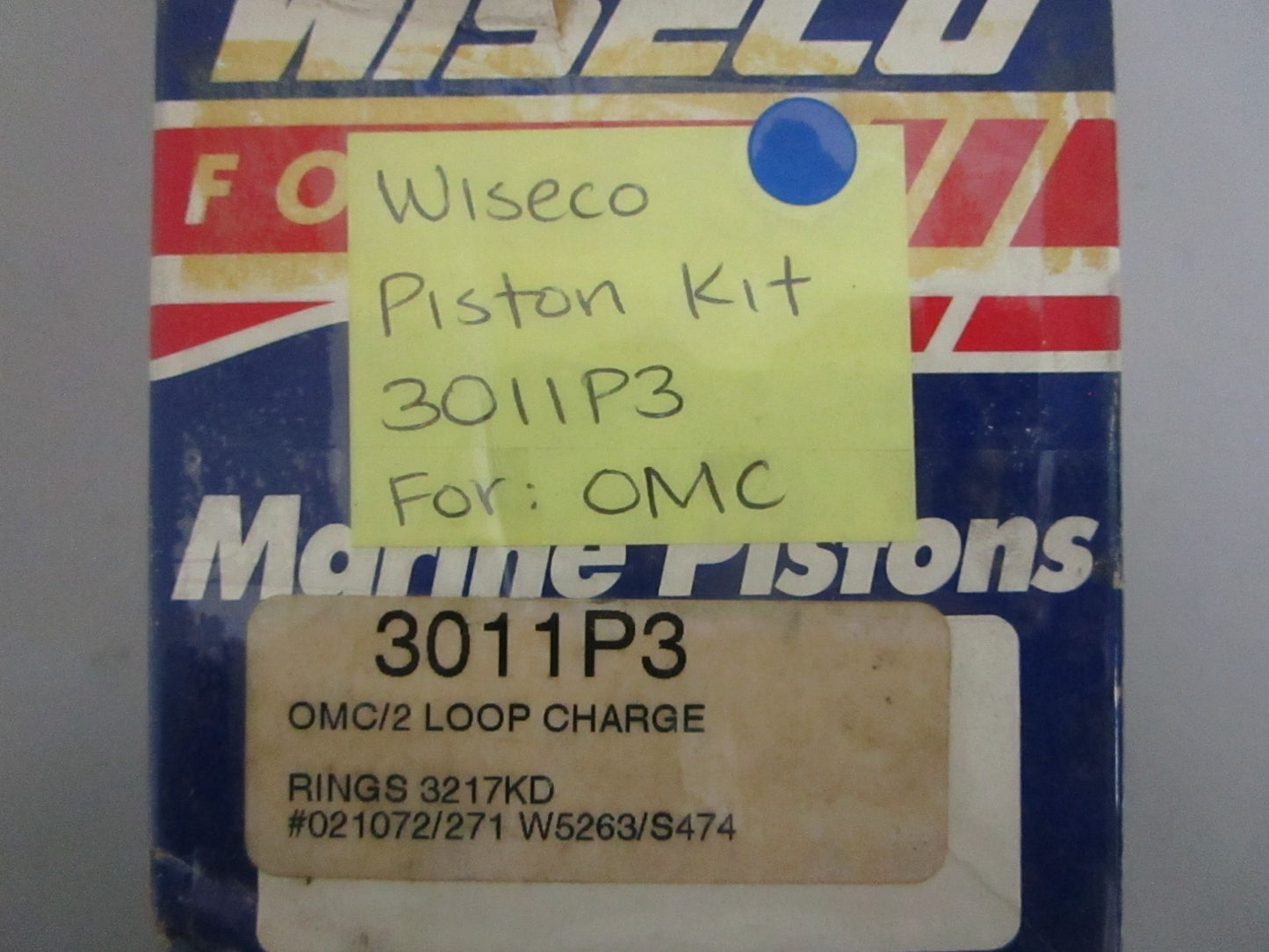 NEW 3011P3 Wiseco Piston kit For: OMC 0820